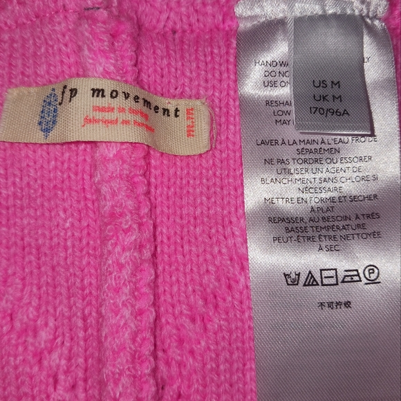 Free People Pink Snowfall Set Women's Size Medium NWOT - Picture 6 of 8